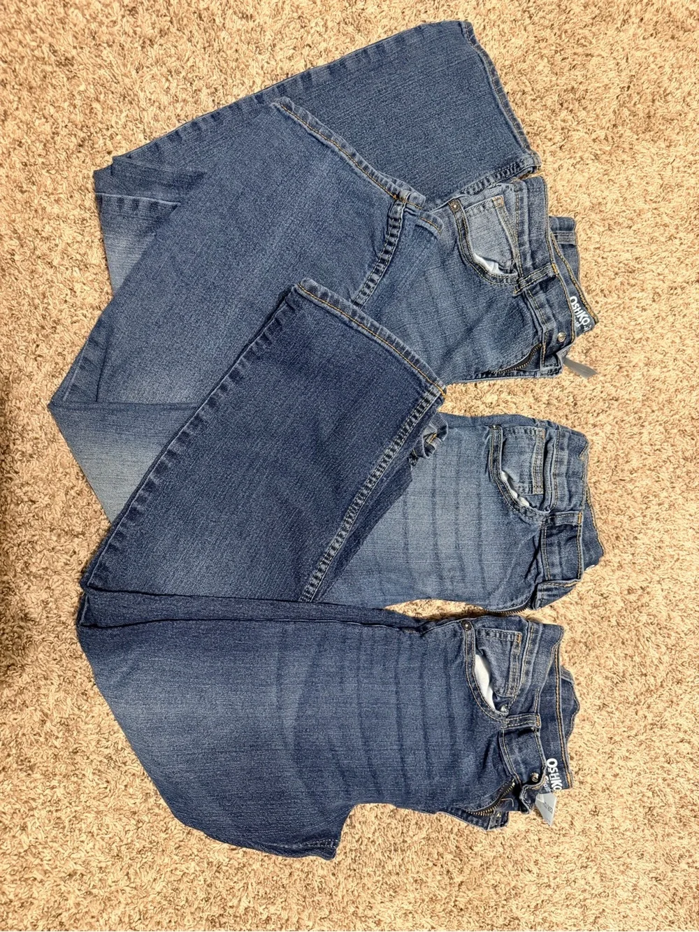 OshKosh B'gosh Boys Straight Leg Jeans - Dark Blue Denim 3 -pk